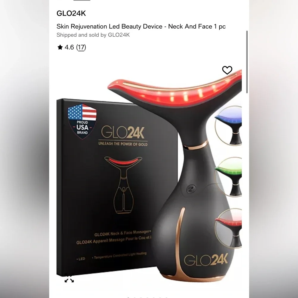 GLO24K Skin Rejuvenation LED Beauty Device